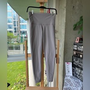 TNA Light Gray High-Waisted Leggings